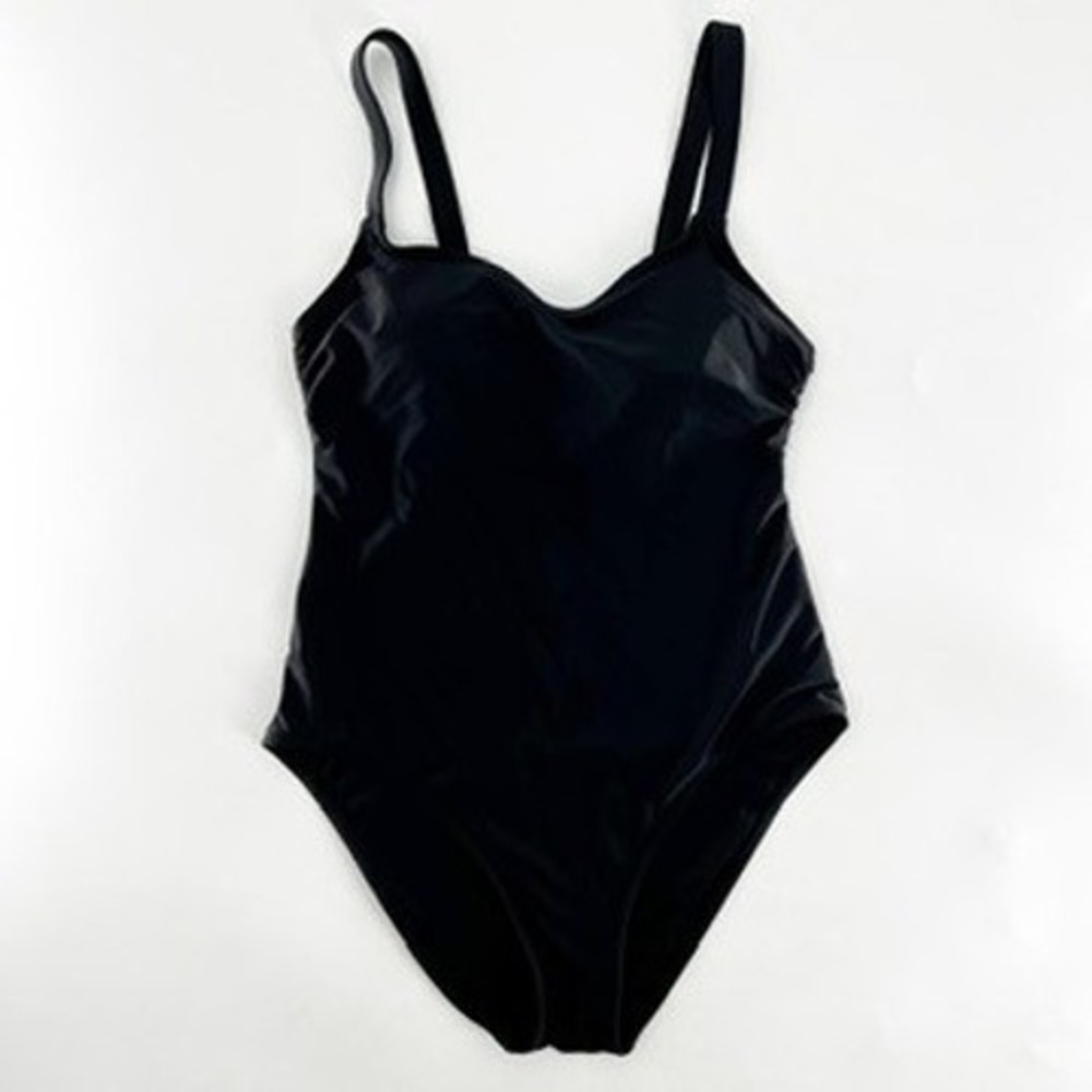 Hurley Black One Piece Swimsuit Women's Size Medium‎ Adjustable Straps - Picture 3 of 5